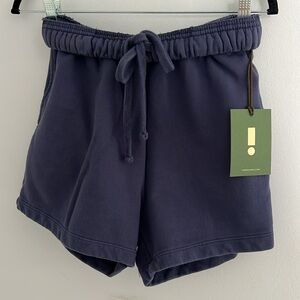 Daily Drills Navy Blue Sweat Shorts